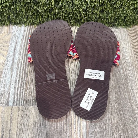 NWOT Havaianas You St Tropez Woven Sandals Flip Flops W7/8 Euro 39/40 - Picture 6 of 7